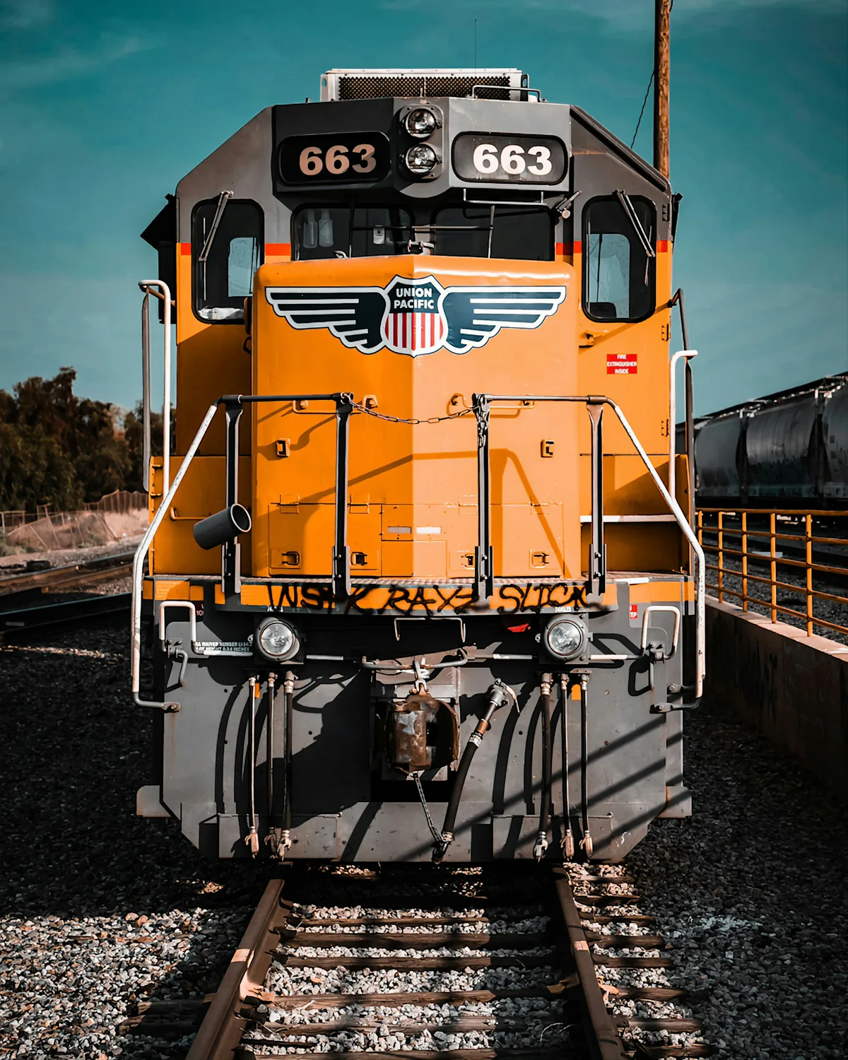 Union Pacific locomotive — rail freight and intermodal logistics supporting Huntsville supply chains